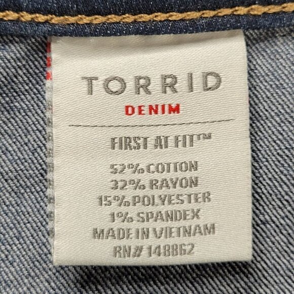 Torrid Jegging Jeans Size 26 High Rise Skinny Super Stretch Cascade Blue New - Picture 9 of 16